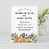 Faire-part de mariage Florale de luxe - Personnali (Debout devant)