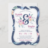 Faire-part de mariage florale de printemps, Boho (Devant)