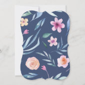 Faire-part de mariage florale de printemps, Boho (Dos)