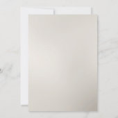 Faire-part de mariage Florale d'or blanc (Dos)