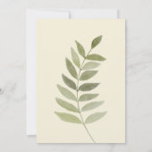 Faire-part de mariage florale douce (Dos)