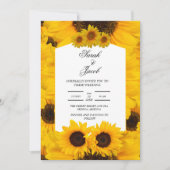 faire-part de mariage florale élégante (Devant)