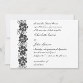 faire-part de mariage florale "jaune gris" (Dos)