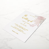Faire-part de mariage florale minimaliste (Rotation)