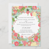 FAIRE-PART DE MARIAGE FLORALE MODERNE (Devant)