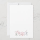 Faire-part de mariage florale romantique classique (Dos)