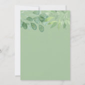 Faire-part de mariage florale rose jaune (Dos)