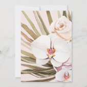Faire-part de mariage florale tropicale (Dos)