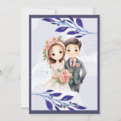 Faire-part de mariage Florale Violet : Un rêve (Dos)