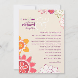 Faire-part de mariage florale Whimy