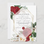 Faire-part de mariage | Flore d'araignée et d'ivoi (Devant)