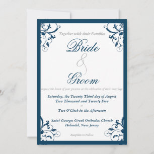 Faire-part de mariage florissante