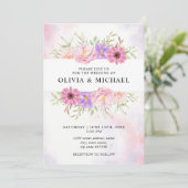 Faire-part de mariage fluide minimaliste (Debout devant)