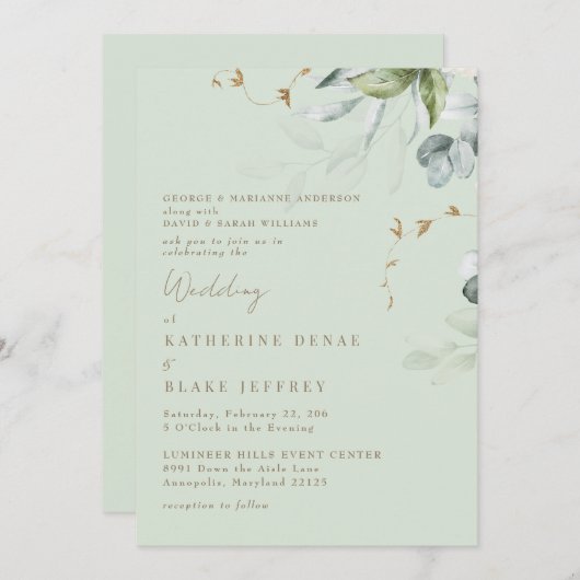 Faire-part de mariage Folift Lumineux (Devant / Derrière)