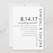 Faire-part de mariage Folio moderne (Devant)