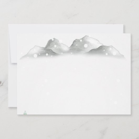 Faire-part de mariage forestier (Dos)