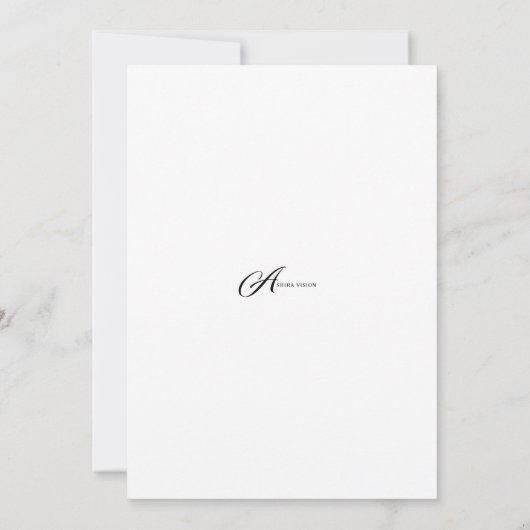 Faire-part de mariage forestier dense (Dos)