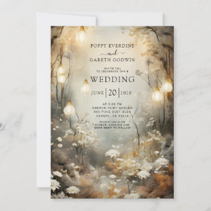 Faire-part de mariage forestier enchanté