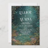 Faire-part de mariage forestier enchanté (Devant)