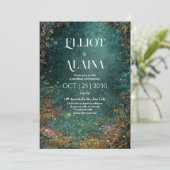 Faire-part de mariage forestier enchanté (Debout devant)