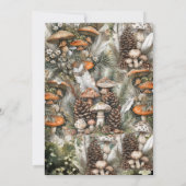 Faire-part de mariage forestier enchanté (Dos)