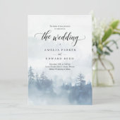 Faire-part de mariage forestière (Debout devant)
