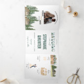 Faire-part de mariage forestière (Intérieur)