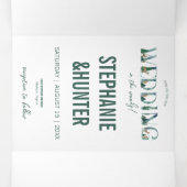 Faire-part de mariage forestière (Intérieur au milieu)