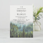 Faire-part de mariage forêt rustique (Debout devant)