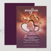 Faire-Part de Mariage Forever (Devant / Derrière)