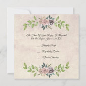 Faire-part de mariage Forever - Deux cœurs - Un am (Dos)