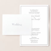 Faire-part de mariage formal avec feuille d'alumin (Affichage)