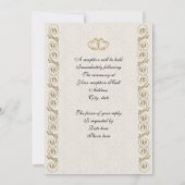 Faire-part de mariage formel (Dos)