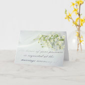 faire-part de mariage formel avec le souffle du (Fleur jaune)