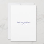 Faire-part de mariage formel bleu marine et or (Dos)