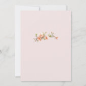 Faire-part de mariage formel de fleur douce (Dos)