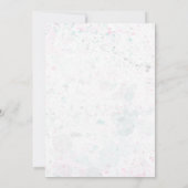 Faire-part de mariage formel éclaboussé de couleur (Dos)