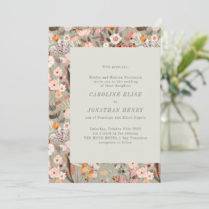 Faire-part de mariage Formel Rustique Sage Floral
