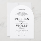 Faire-part de mariage Formelle Classique En Arche (Devant)