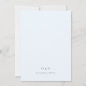 Faire-part de mariage frontalier de l'aquarelle fl (Dos)