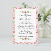 Faire-part de mariage frontalier des Roses d'aquar (Debout devant)