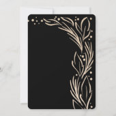 Faire-part de mariage frontalière des branches d'o (Dos)