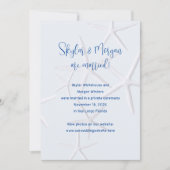 Faire-part de Mariage Fugué Étoiles de Mer sur Fon (Devant)