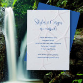 Faire-part de Mariage Fugué Étoiles de Mer sur Fon