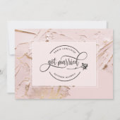 Faire-part de mariage / Fuite amoureuse "Nous nous (Dos)