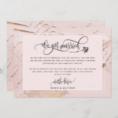 Faire-part de mariage / Fuite amoureuse "Nous nous (Devant / Derrière)