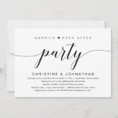 Faire-Part de Mariage Fuite de Noces Fête à Jamais (Devant)