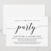 Faire-Part de Mariage Fuite de Noces Fête 'Heureux (Devant / Derrière)