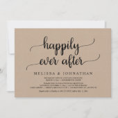 Faire-Part de Mariage Fuite de Noces Pour Toujours (Devant)