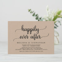 Faire-Part de Mariage Fuite de Noces Pour Toujours